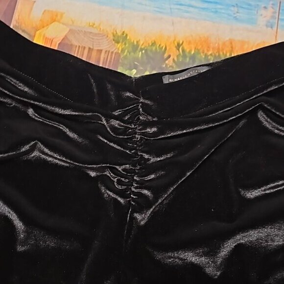 Michael Costello x Revolve Velvet Black Pants Size Medium New - Picture 7 of 10